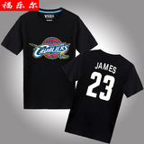 夏季T恤男 骑士队球衣 NBA 詹姆斯短袖 欧文运动纯棉半袖 大码
