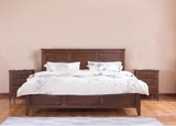 新款美式原木实木床橡木新婚1.8 卧室1米5纯实木1米8实木双人床
