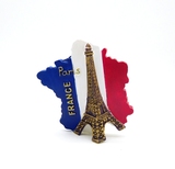 外贸出口France法国国旗版图埃菲尔铁塔旅游纪念品创意冰箱贴
