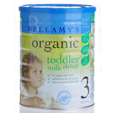 【保税区包邮发货】澳洲贝拉米有机奶粉Bellamy's 3/三段 1岁以上