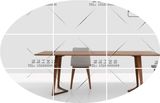 北欧纯实木餐桌  个性长桌简约办公桌书桌子 创意设计师家具