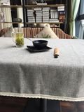 高档加厚棉麻酒店桌布欧式纯色台布 高档咖啡厅西餐厅桌布