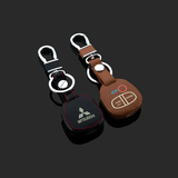 夜光钥匙包三菱4键直板遥控包专用真皮汽车钥匙保护套
