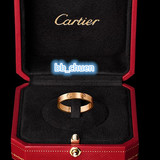 Cartier卡地亚 LOVE窄版 B4085200玫瑰金戒指 香港专柜代购正品