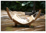 猫吊床实木架子宠物用品猫咪猫窝猫屋窗台玩具可拆洗四季猫床猫笼