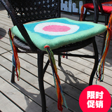 软坐垫尼泊尔进口手工羊毛毡彩色民族风加厚办公室椅垫方靠垫两用