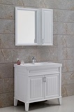 鹰卫浴浴室柜 90CM现代实木柜 含镜柜台盆主柜 不含龙头BF1730