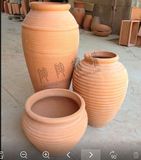 厂家直销欧式红泥粗土陶园艺花盆 园林景观陶罐一米高大花瓶组合