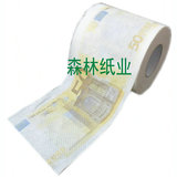 森林纸业 创意美元钱币卷纸 印花卫生卷筒纸300段/卷 批发