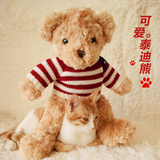 正版毛衣泰迪熊公仔六一儿童节小孩礼物毛绒玩具抱抱熊送女友生日