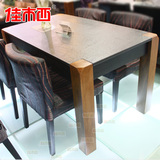 佳木西家具欧式大理石餐桌火烧石餐桌椅组合现代简约小户型饭桌子
