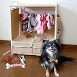 日本本土代购 宠物狗狗猫咪组装式宠物衣柜衣橱 可爱方便宠物衣架