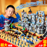启蒙积木狮王城堡系列乐高军事模型拼插益智力拼装玩具男孩8-12岁