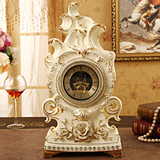 欧式陶瓷大号时钟卧室简约客厅装饰摆件台钟高档陶瓷座钟立钟钟表
