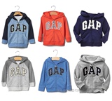 现货Gap 美国正品代购 童装男童男孩 连帽Logo抓绒卫衣外套