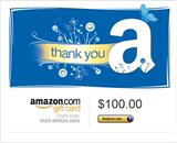 Amazon美国亚马逊礼品卡 Gift Card 100美金，秒发有货