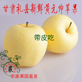 包邮甘肃礼县新鲜优质酥脆黄元帅苹果黄香蕉10斤无公害苹果水果