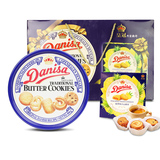 Danisa/皇冠丹麦曲奇饼干908g铁盒罐装 印尼进口零食年货礼盒包邮