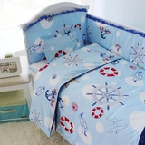 婴儿床品套件 床围 定做床上用品四五六十件套 宝宝床品全棉 包邮