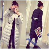 2015女新款冬装韩国羽绒棉服修身棒球大码女装加厚中长款袄子外套
