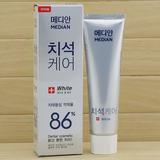韩国正品 爱茉莉麦迪安86%强效美白牙膏祛黄祛牙渍祛牙结石银白色