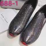 时尚麦昆688-2正品专柜女鞋漆皮水钻内增高时尚舒适休闲单鞋688-1