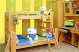 正品松木儿童实木床双层床上下床 创意卧室拼接子母床高低床