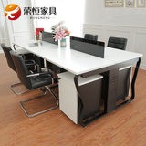 简约上海办公家具职员办公桌椅4人位组合屏风工作位员工卡座定制