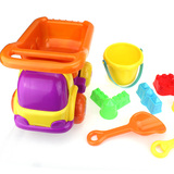 工具婴儿戏水2-3-5岁儿童沙滩玩具斗车套装 大号玩沙子挖沙漏铲子