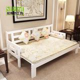 实木推拉沙发床特价1.8米1.2儿童两用宜家床单人多功能折叠松木床