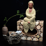 菩萨 陶瓷自在观音地藏王菩萨西方三圣创意客厅佛像高档摆件包邮