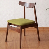 餐椅全纯实木白橡木椅子书房餐厅原木质家具简约现代欧式宜家特价