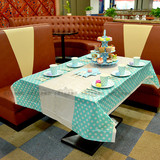 生日派对布置彩色生日桌布儿童派对用品 一次性桌布 塑料波点桌布