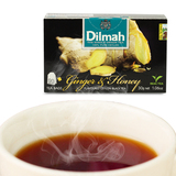 斯里兰卡进口水果茶 迪尔玛蜂蜜生姜味红茶20茶包锡兰红茶15包30g
