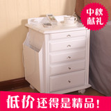 特价欧式小户型现代简约床头柜可移动沙发边柜实木质收纳柜储物柜