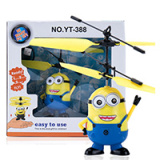 感应飞行器小黄人飞机遥控直升机儿童灯光玩具女孩可充电悬浮会飞