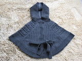 外贸童装韩国品牌正品女童羊毛披肩斗篷中大童毛衣外套原单特价