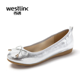 Westlink/西遇2016春季新款 圆头懒人一脚蹬芭蕾舞鞋平底舒卷女鞋
