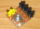 带指示灯立体声四路音频信号输入切换选择RCA插座板