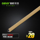 Geler格勒 铝扣板吊顶 三角龙骨 集成吊顶专用配件 3米烤漆防锈型