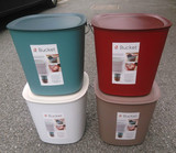 带盖方形食品级塑料桶大水桶储水桶收纳桶储物桶家用提水桶钓鱼桶