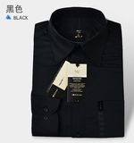 g2000男长袖衬衫 修身商务正装 黑色免烫男装 工作服 厂家直销