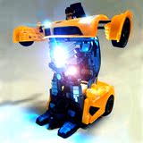 机器人法拉利l充电动儿童模型玩具车超大变形遥控汽车金刚变身车