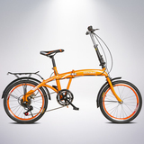 变速寸折叠自行车超轻便一体轮山地车式成人学生单车