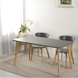凯琦 日式餐桌椅组合4人白橡木饭桌休闲桌现代简约洽谈桌咖啡桌