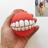 狗狗玩具发声耐咬弹力球训练球宠物小狗泰迪狗玩具球狗磨牙搪胶球