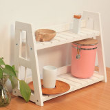 特价 实木桌面置物架 创意简约隔板架 宜家厨房杂物架 简易组装架