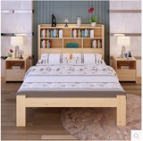 简约新款白漆原木特价实木床儿童床单双人床235米1518松木可定做