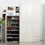 现代简约鞋柜实木两门三门超薄组合鞋柜鞋架大容量防尘鞋柜