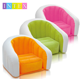 原装正品INTEX植毛U型儿童充气沙发 懒人沙发 充气椅 小凳子